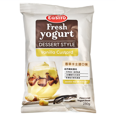 EasiYo 希臘式優格粉 香草卡士達口味, 紐西蘭純優格, 天然成分, 純淨乳源, Makes 1KG of Yogurt, 230g, 1包