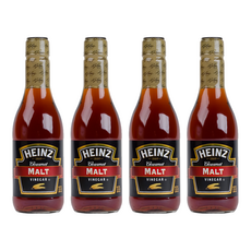 Heinz 亨氏 麥芽醋，以啤酒麥芽釀製，帶有烘烤檸檬味，英式調味必備, 355ml, 4瓶