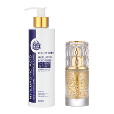 AUS LIFE 澳思萊 靚白活顏肌因菁華露260ml + 靚白抗皺肌因賦活精華35ml, 1組