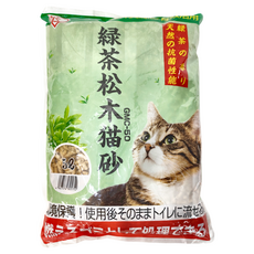 IRIS OHYAMA 愛麗思歐雅瑪 松木貓砂 YGMC50, 綠茶, 5L, 2.8kg, 1袋