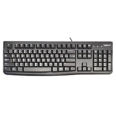 logitech 羅技 K120 Wired 鍵盤 黑色 YU0042 深凹式 包含數字鍵盤 USB Membrane 多媒體功能 Windows 10/11 相容 一年保固