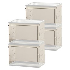 公仔收納展示箱 白色, 大(26.5 x 14 x 22cm), 2個