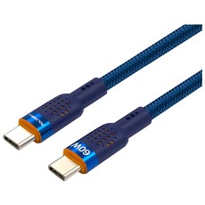POLYWELL 寶利威爾 USB CM-CM Cable 充電線 PW15-W45-A398, 1m, 橘色 + 藍色, 1條