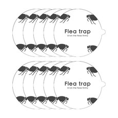 Reddot 紅點生活 多功能害蟲跳蚤誘捕燈 捕蚤片 10片, 128g, 1包