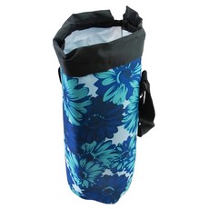 花卉保溫保冷肩背水壺袋 (適用寶特瓶/保溫瓶), 顏色隨機, 1個