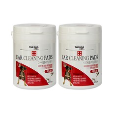 THE DOG 寵物耳部清潔棉片 40片, 350g, 2罐