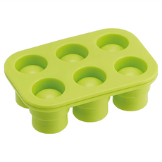 Skater 6格一口飯糰用塑膠壓模 TRMO1/S, 綠色, 1個