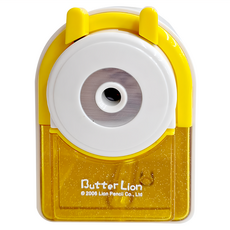雄獅 奶油獅 削鉛筆機, 黃色, 1個