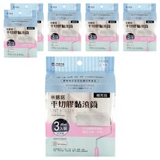 minono 米諾諾 平切膠黏滾筒3件組補充包, 6包