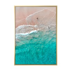 陽光加勒比海景裝飾畫, 金色