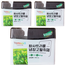 Tamsaa 冰箱用竹炭去味劑, 3個, 300ml