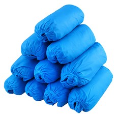 禾統 不織布一次性鞋套, 耐磨無紡布纖維, 均碼, 灰色, 藍色, 2包