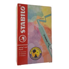STABILO 樂酷馬卡龍色螢光筆(10支/盒) 1入, 淡薄荷綠