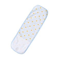 PiYOPiYO 黃色小鴨 健康布夏季小肚圍, 自由調節鬆緊度，穿脫超方便, 薄棉材質透氣, 360度包肚設計, 淺藍, 1件