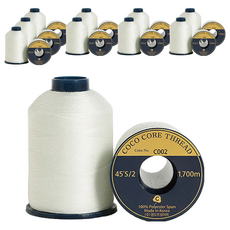 COTTONVILL 高級縫紉機線, 45'S/2 色號 C002, 1700公尺 2入, 10件