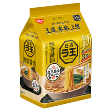 NISSIN 日清 拉王 豚骨醬油風味麵 100g, 3包