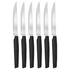 PEDRINI Active 牛排刀 刀面11.5cm, 黑色, 6支