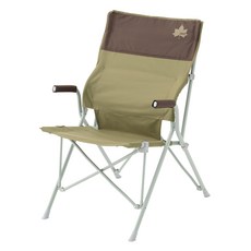 LOGOS Life高背休閒椅 弧形腰靠設計 支撐上半身 方便攜帶的收納袋, 棕色, 1個