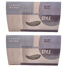SH 上好生醫 上好醫療防護口罩 未滅菌, 格雷風格, 50片, 2盒