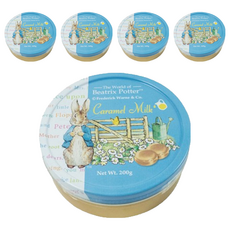 波特小姐 焦糖牛奶糖, 天然檸檬濃縮果汁, 晶亮水果糖粒, 200g, 5罐