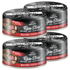 ABSOLUTE HOLISTIC 主食貓罐, 野生鮪魚佐魚子醬, 80g, 4罐