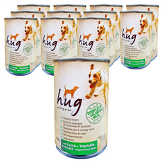 Hug 哈格 全年齡犬 主食狗罐頭 400g, 羊肉 + 蔬菜, 12罐