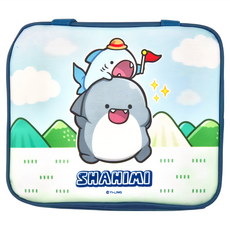 CCHING 青青文具 鯊西米保溫便當提袋 牛津布材質, 22 x 19 x 15cm, 衝衝衝, 1個