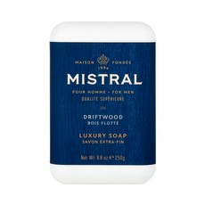Mistral 大西洋漂流木紳士香氛皂-香水沐浴 深層潔淨保濕, 250g, 1個