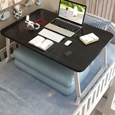 費歐家 折疊電腦桌 平面款無屜款, 拉絲黑