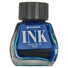 PLATINUM 白金牌 鋼筆專用墨水 INK-400 30cc, 淺藍, 1罐