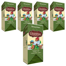 CELESTIAL SEASONINGS 詩尚草本 睡前草本茶 無咖啡因, 1.48g, 25包, 5盒