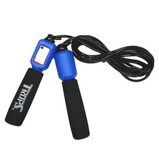 TROPS 特波士 計數泡棉跳繩 繩徑5mm 長度可調 附計數器, 繩長265cm, 顏色隨機, 1條