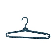 小麥購物 伸缩加長衣架 C158 87g 6支, 復古藍/孔雀藍隨機