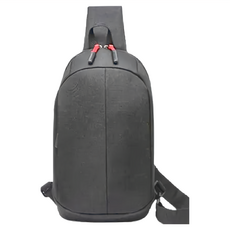 FANCY LIFE 潮流斜背胸包 45x30x30公分 黑色, 31x10x17cm