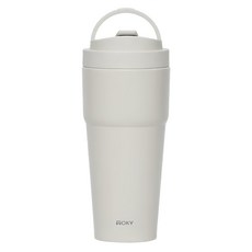 WOKY 沃廚 台灣公司貨 雙層陶瓷渾圓杯, 橡白, 750ml, 1個