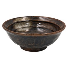 吹釉栗茶7井 日本製 陶瓷碗 寬:21.5 / 高:8.5 cm 容量:1080 mL, 1個