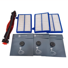 Electrolux 伊萊克斯 PURE i9.2 配件組，濾網三入 邊刷三入 滾刷一入，適用伊萊克斯Purei9.2機器人吸塵器, ERK3, 1組