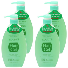 Roudye 柔蝶 天然花果彈性髮雕露, 700ml, 4瓶