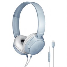 audio-technica 鐵三角 USB Type-C 耳罩式耳機 原廠保固, ATH-S120C, 灰藍色