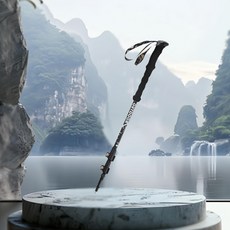 MICHAEL FITNESS 麥克健身 190g碳纖維伸縮登山杖, 1支