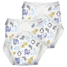 ImseVimse 瑞典有機棉 All in One尿布褲, snowland L碼, 極地探險, 2件, 11~16kg