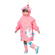 愛北鼻 兒童立體造型雨衣, 魔法獨角獸, XL(115~125cm)