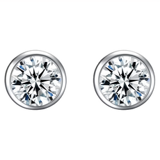 CF Diamond 耳環 莫桑鑽 E0030 50分