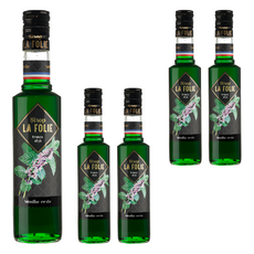 LA FOLIE 綠薄荷果露 Spearmint, 清新薄荷味蕾，口感涼爽, 350ml, 5瓶