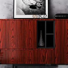 WA. WALL ART 仿真木紋防水壁紙 免刷膠設計 自帶背膠 環保PVC材質 厚度0.35mm, 鋼刷紅鐵木