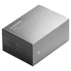 HAOFA 氣密型N95立體醫療口罩活性碳款 M, 礫石碳, 30片, 1盒