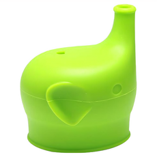 haakaa 大象防溢漏鴨嘴杯套, 攜帶方便, 一體成型, 簡單清潔, 檸檬綠, 1個