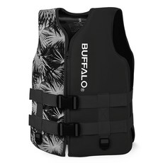 韓國 BUFFALO 潛水布料救生衣, 棕黑色