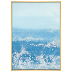 BOLUO GALLERY 菠蘿選畫所 海浪意韻 APAA3408D 掛畫, 木色
