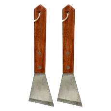 小美紀 白鋼長木柄207C 2個 - DIY油漆刮刀工具組